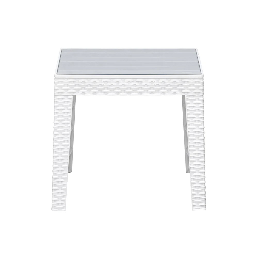 Nilkamal Breeze Center Table with Glass (Milky White) - Image 4