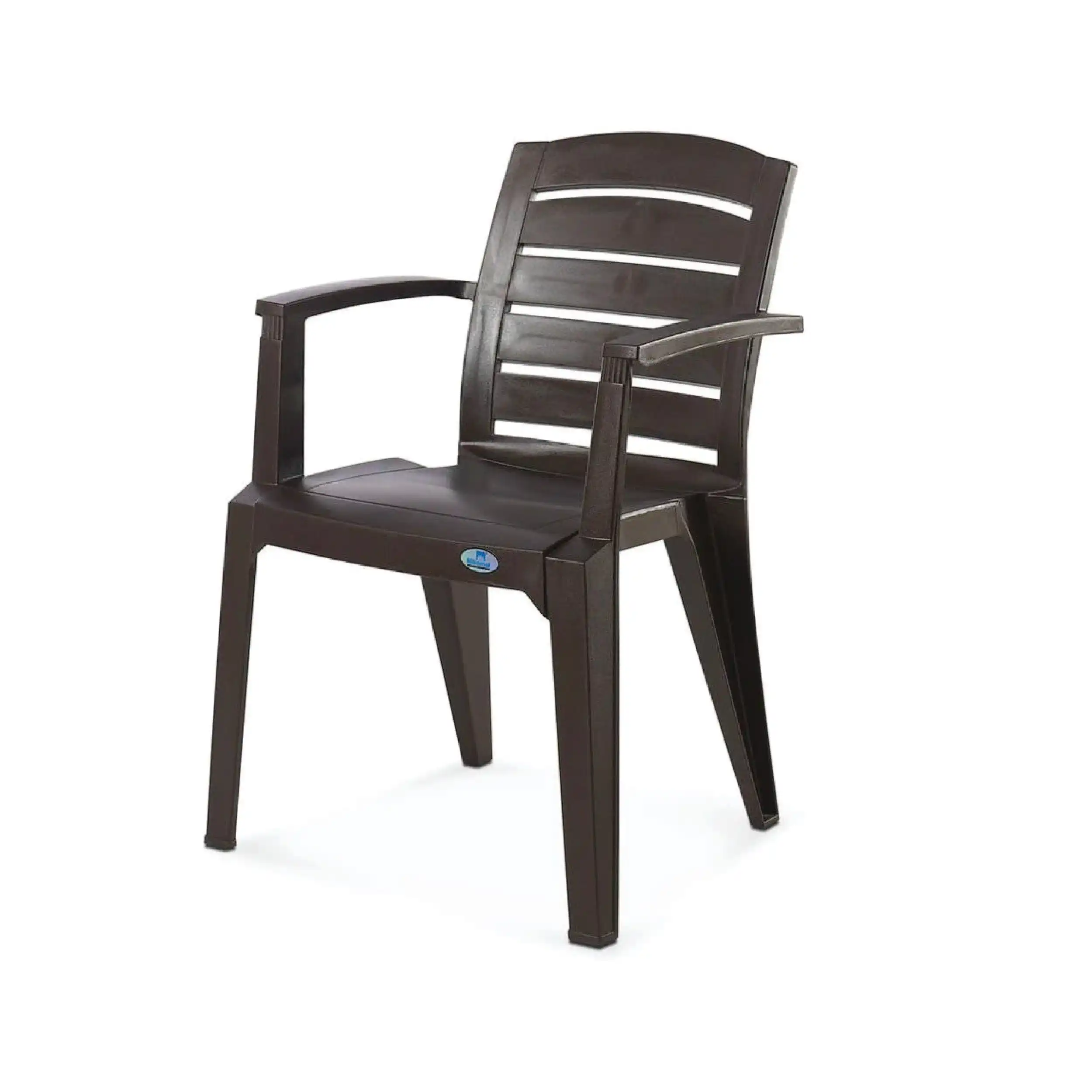 Nilkamal CHR2135 Plastic Arm Chair (Weather Brown) - Image 7