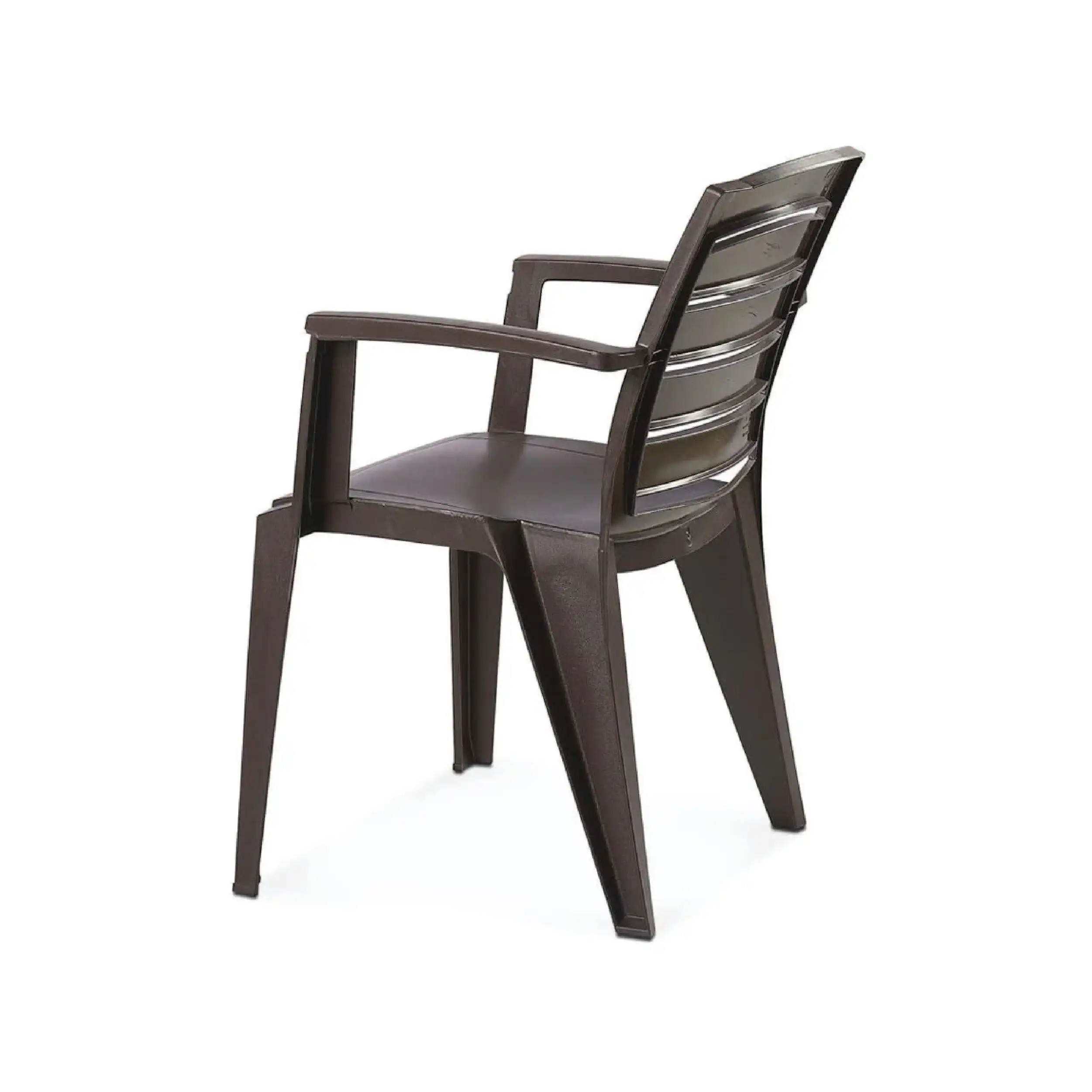 Nilkamal CHR2135 Plastic Arm Chair (Weather Brown) - Image 8