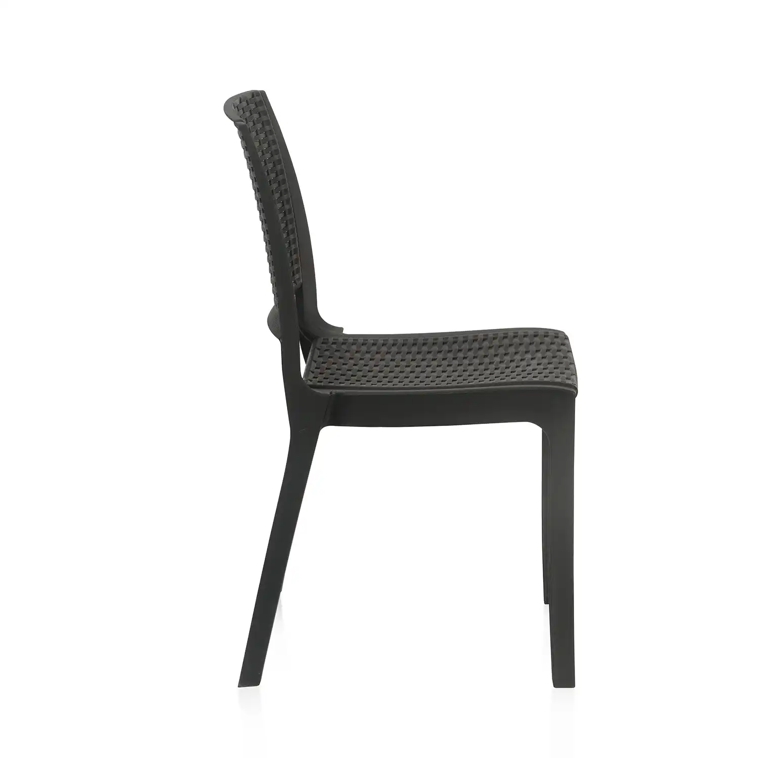 Nilkamal Enamora Plastic Armless Chair (Iron Black) - Image 7