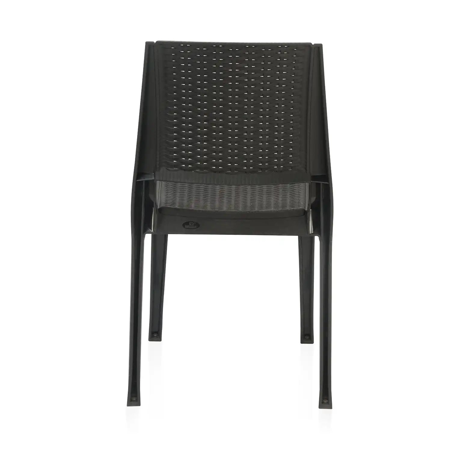 Nilkamal Enamora Plastic Armless Chair (Iron Black) - Image 8