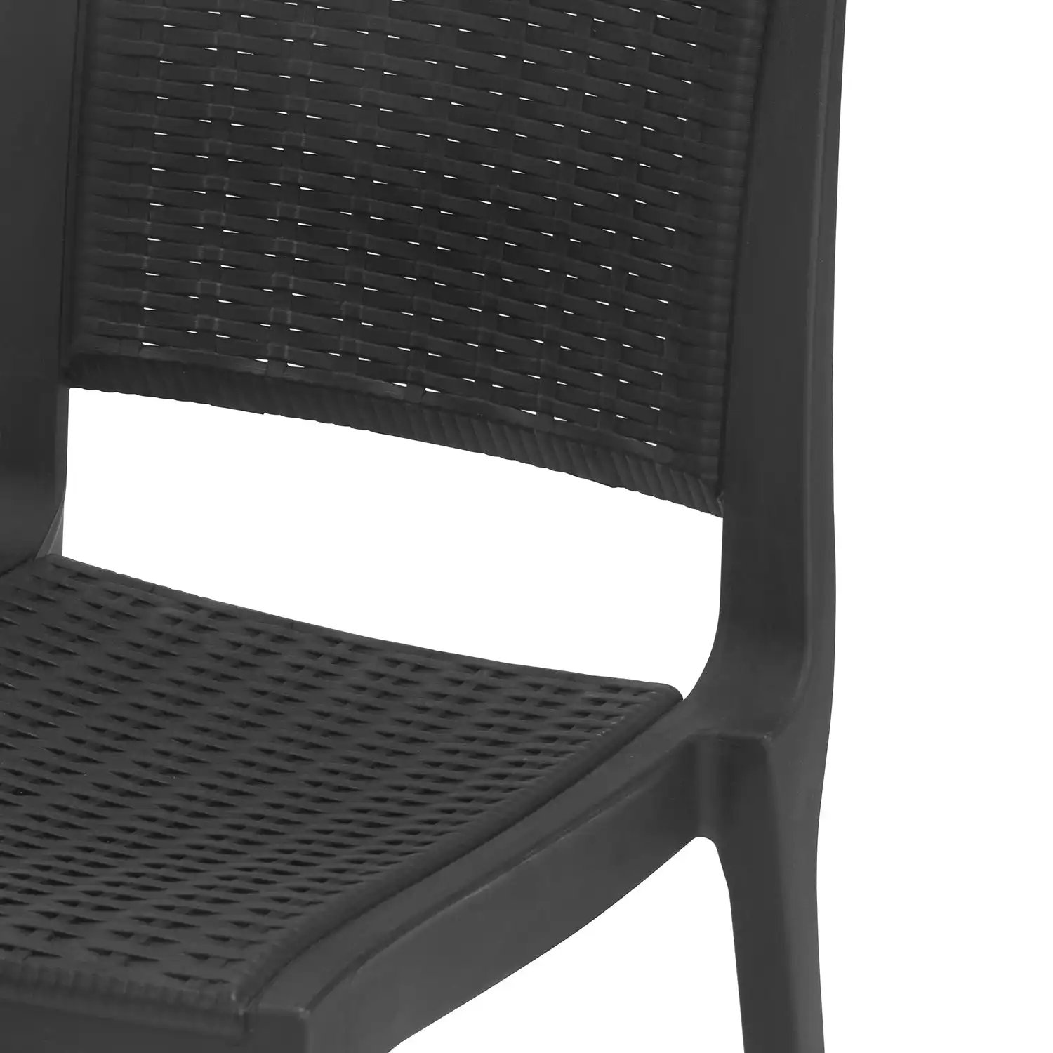 Nilkamal Enamora Plastic Armless Chair (Iron Black) - Image 9