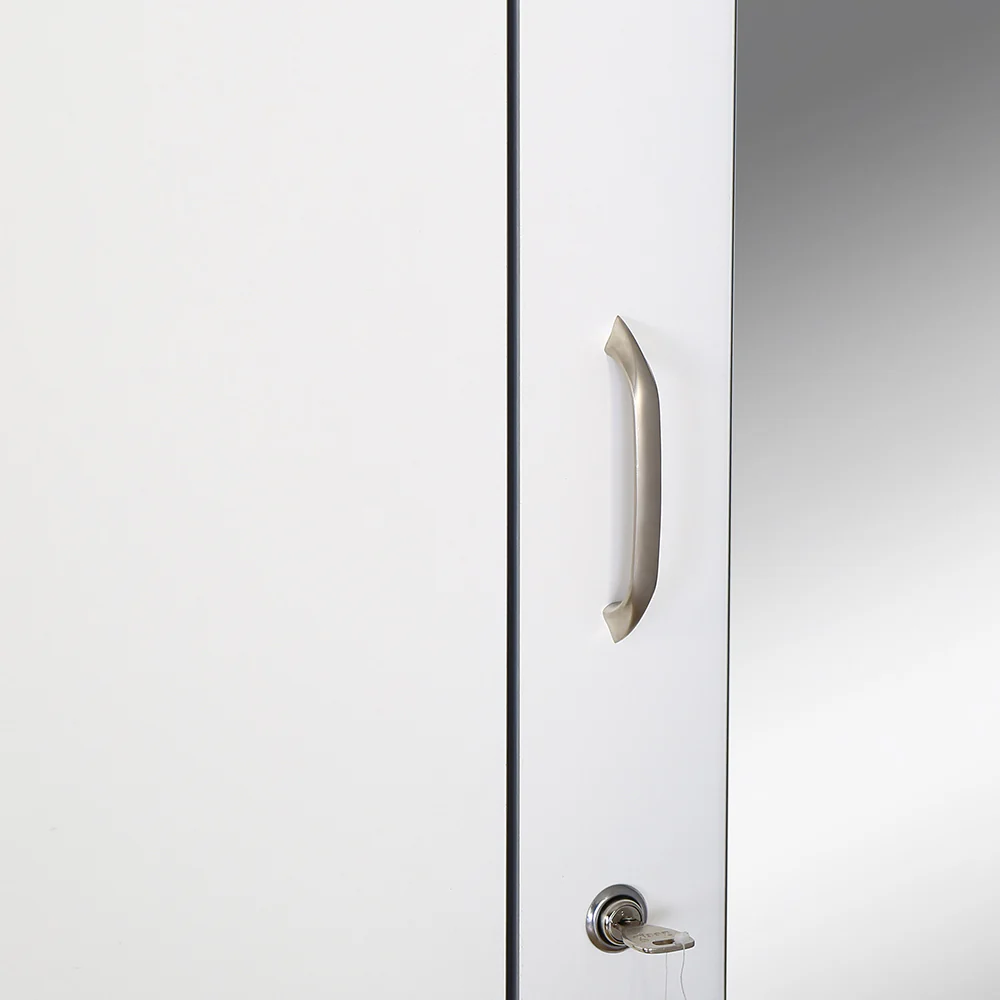 Nilkamal Marbito 2 Door Wardrobe With Mirror (White) - Image 10