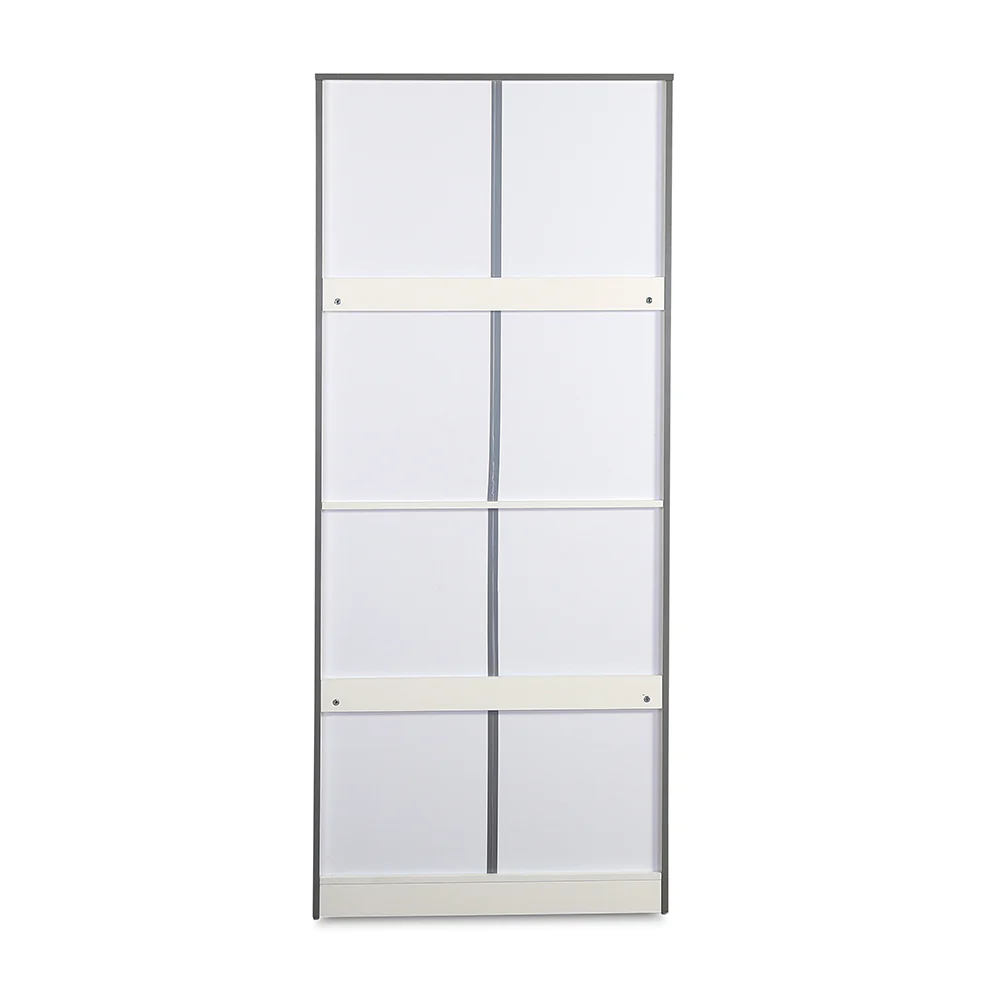 Nilkamal Marbito 2 Door Wardrobe With Mirror (White) - Image 8