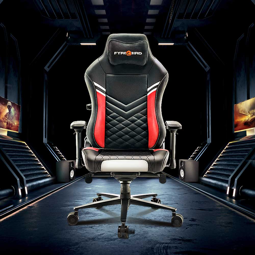 Nilkamal Fyrebird Vaden Gaming Chair (Black / Red) - Image 7