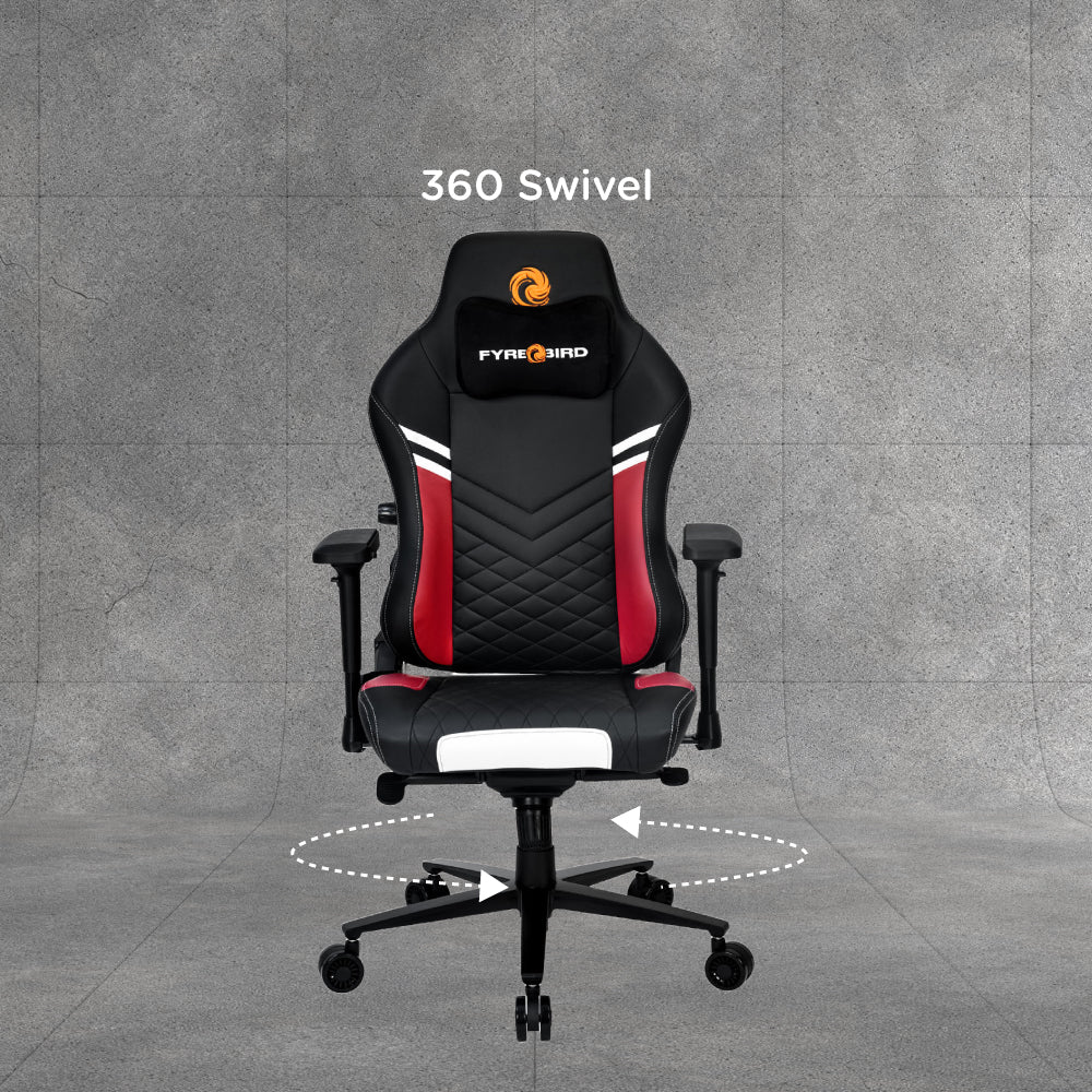 Nilkamal Fyrebird Vaden Gaming Chair (Black / Red) - Image 8