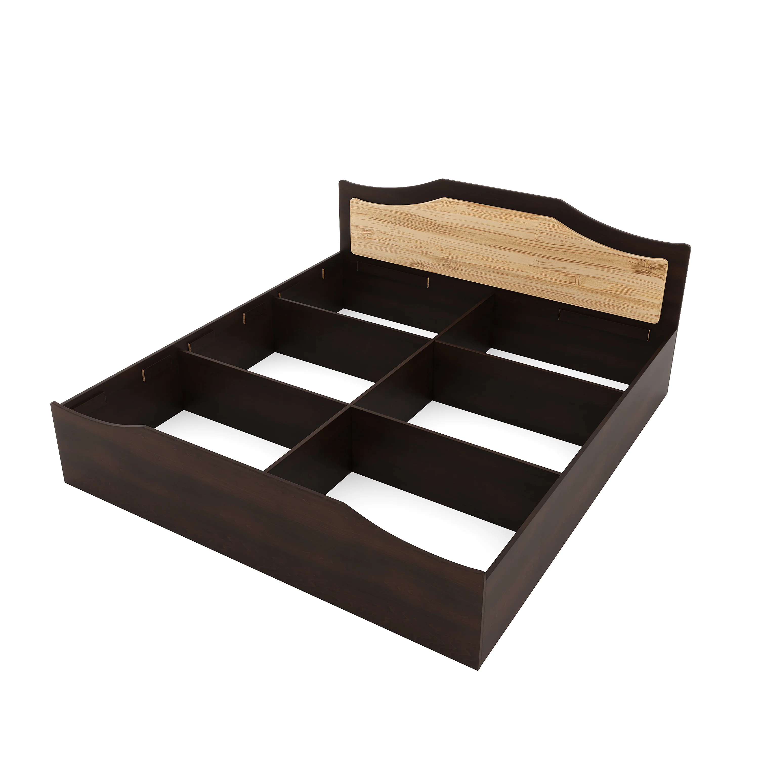 Nilkamal Willy King Bed With Storage (Wenge & Sonama Oak) - Image 3